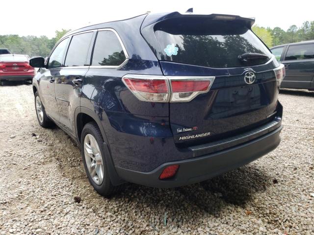 Photo 3 from auction – 2016 TOYOTA HIGHLANDER with VIN 5TDDKRFH6GS279751