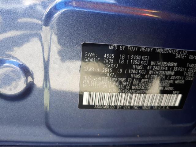 Photo 10 from auction – 2017 SUBARU OUTBACK 2. with VIN 4S4BSANC5H3290365