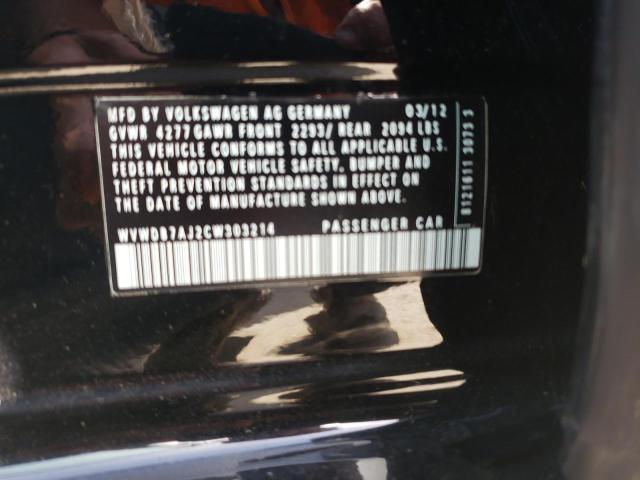 Photo 10 from auction – 2012 VOLKSWAGEN GOLF with VIN WVWDB7AJ2CW303214