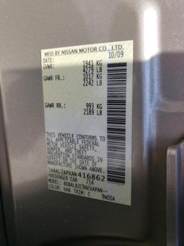 Photo 10 from auction – 2010 NISSAN ALTIMA BAS with VIN 1N4AL2APXAN416862