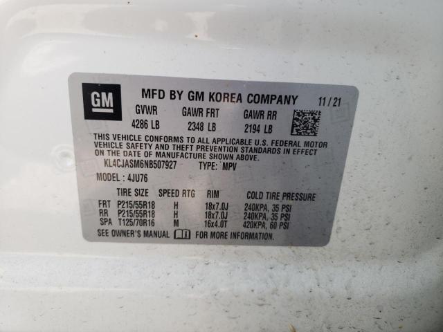 Photo 10 from auction – 2022 BUICK ENCORE PRE with VIN KL4CJASM6NB507927