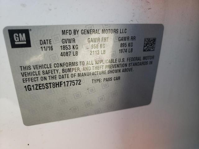 Photo 10 from auction – 2017 CHEVROLET MALIBU LT with VIN 1G1ZE5ST8HF177572