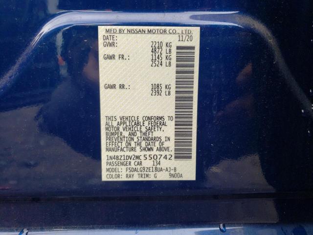 Photo 10 from auction – 2021 NISSAN LEAF SL PL with VIN 1N4BZ1DV2MC550742