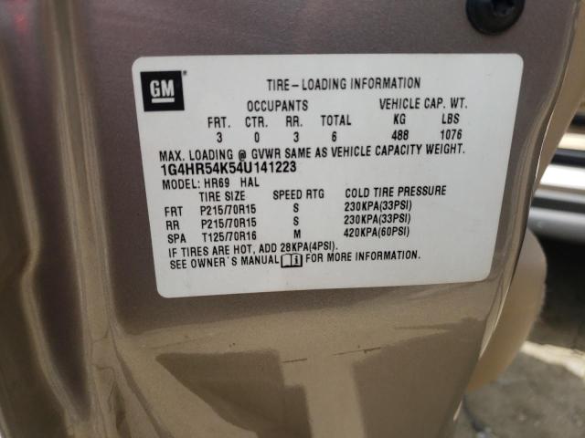 Photo 10 from auction – 2004 BUICK LESABRE LI with VIN 1G4HR54K54U141223
