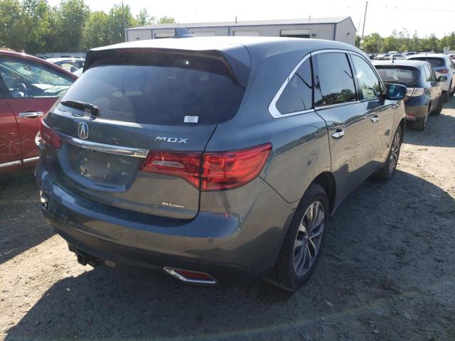 Photo 4 from auction – 2016 ACURA MDX TECHNO with VIN 5FRYD4H42GB028138