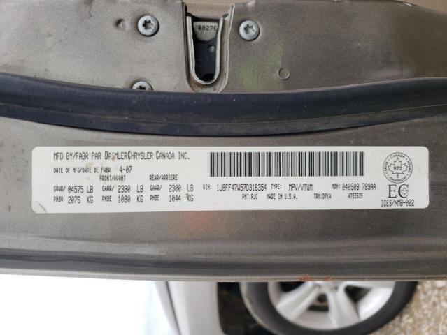 Photo 10 from auction – 2007 JEEP COMPASS with VIN 1J8FF47W57D316354
