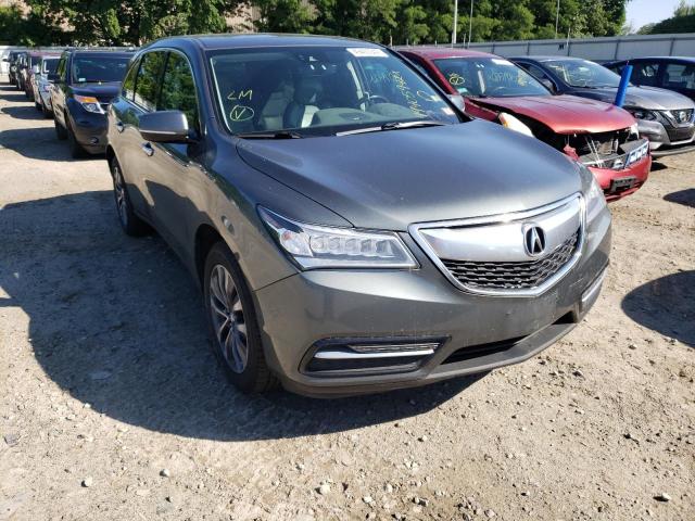 Photo 1 from auction – 2016 ACURA MDX TECHNO with VIN 5FRYD4H42GB028138