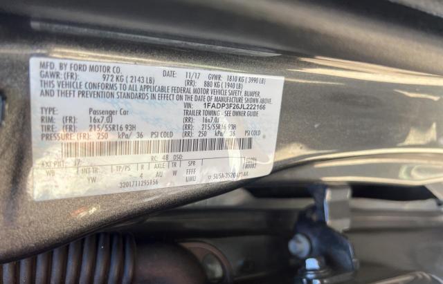 Photo 10 from auction – 2018 FORD FOCUS SE with VIN 1FADP3F26JL222166