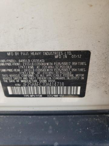 Photo 10 from auction – 2013 SUBARU FORESTER L with VIN JF2SHAEC7DH414718