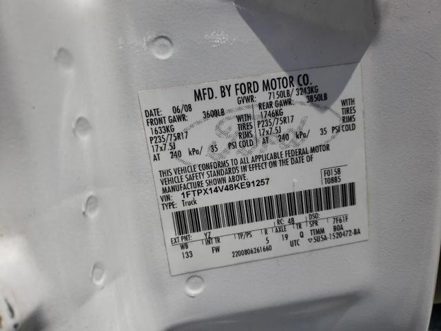 Photo 10 from auction – 2008 FORD F150 with VIN 1FTPX14V48KE91257