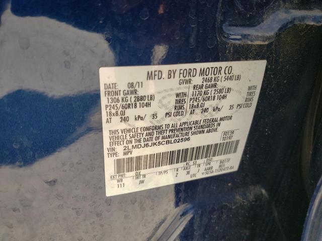 Photo 10 from auction – 2012 LINCOLN MKX with VIN 2LMDJ6JK5CBL02596