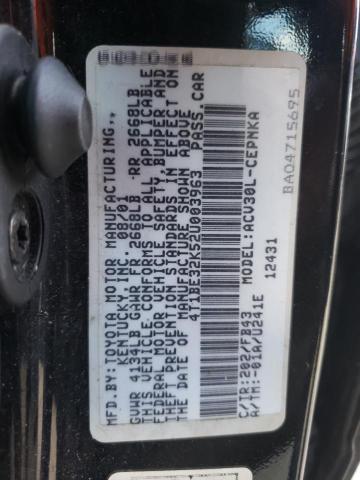 Photo 10 from auction – 2002 TOYOTA CAMRY LE with VIN 4T1BE32K52U003963