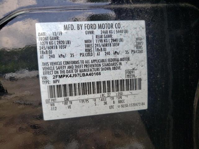 Photo 10 from auction – 2020 FORD EDGE SEL with VIN 2FMPK4J97LBA40166