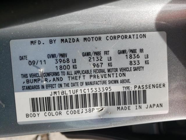 Photo 10 from auction – 2012 MAZDA 3 I with VIN JM1BL1UF1C1533395
