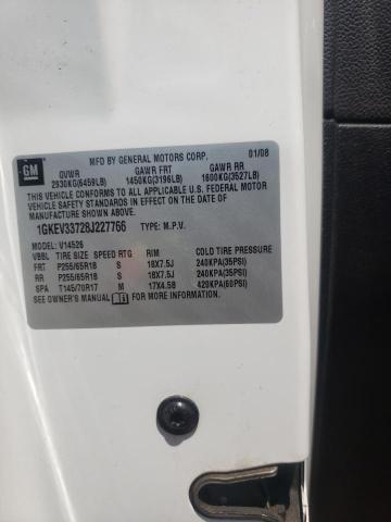 Photo 10 from auction – 2008 GMC ACADIA SLT with VIN 1GKEV33728J227766
