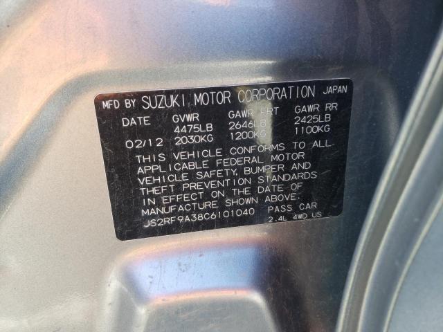 Photo 10 from auction – 2012 SUZUKI KIZASHI SE with VIN JS2RF9A38C6101040