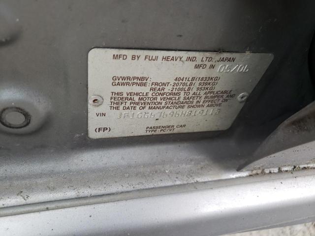 Photo 10 from auction – 2006 SUBARU IMPREZA 2. with VIN JF1GG67696H819113