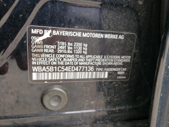 Photo 10 from auction – 2014 BMW 535 I with VIN WBA5B1C54ED477136