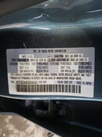 Photo 10 from auction – 2013 MAZDA CX-9 GRAND with VIN JM3TB2DA4D0404048