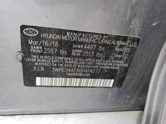 Photo 10 from auction – 2016 HYUNDAI SONATA SE with VIN 5NPE24AF8GH414277