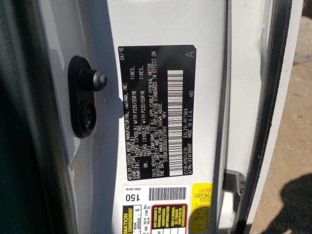 Photo 10 from auction – 2016 TOYOTA SIENNA XLE with VIN 5TDDK3DC6GS137940