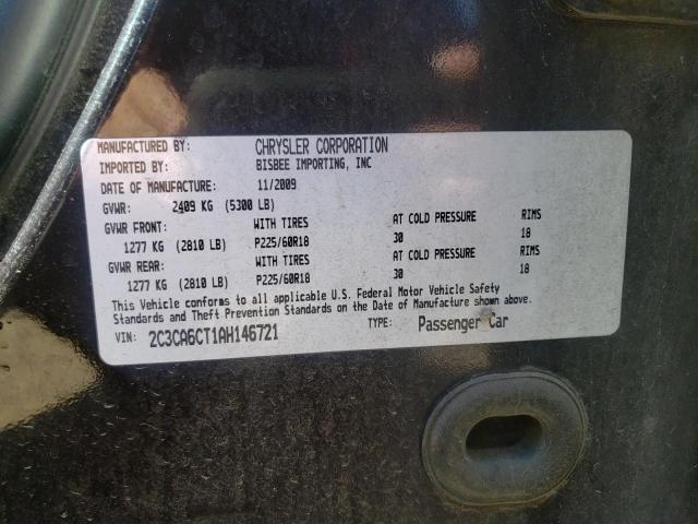 Photo 10 from auction – 2010 CHRYSLER 300C with VIN 2C3CA6CT1AH146721