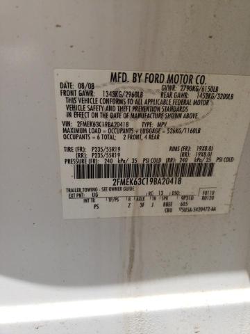Photo 10 from auction – 2009 FORD FLEX LIMIT with VIN 2FMEK63C19BA20418