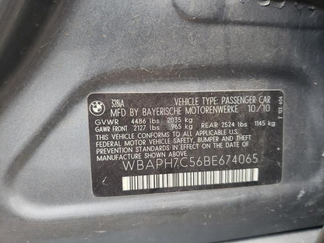 Photo 10 from auction – 2011 BMW 328 I with VIN WBAPH7C56BE674065