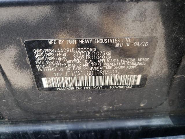 Photo 10 from auction – 2017 SUBARU WRX LIMITE with VIN JF1VA1J60H9804565