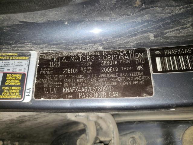 Photo 10 from auction – 2014 KIA FORTE LX with VIN KNAFX4A67E5180911