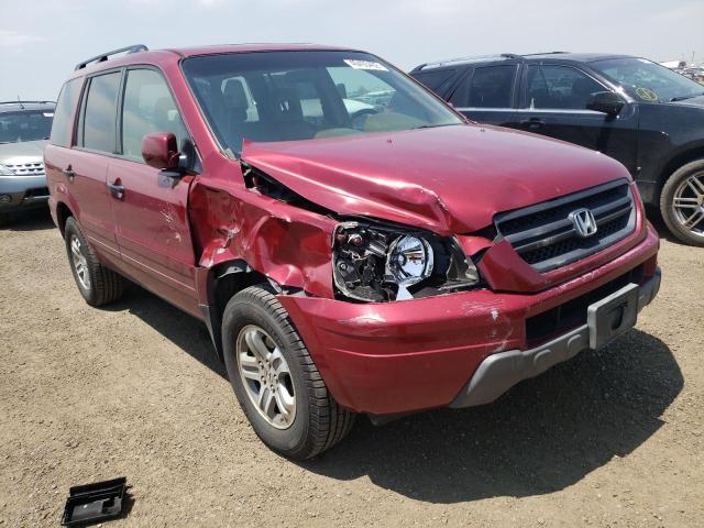 HONDA PILOT EXL 2005 with VIN 2HKYF18545H533244 - Photo from auction