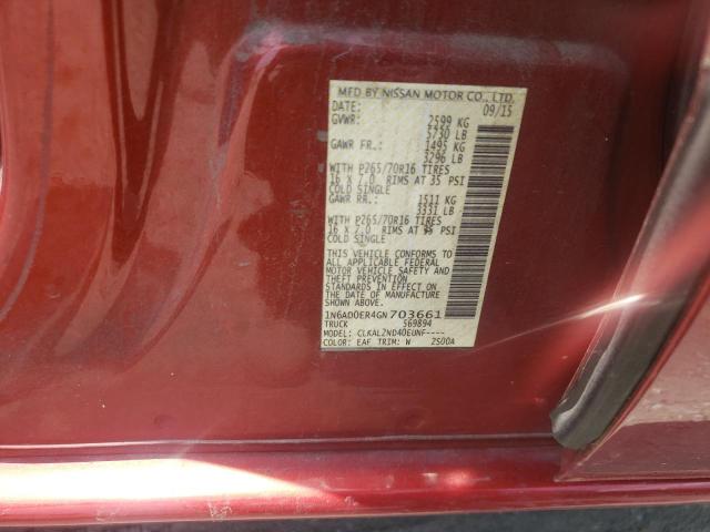 Photo 10 from auction – 2016 NISSAN FRONTIER S with VIN 1N6AD0ER4GN703661
