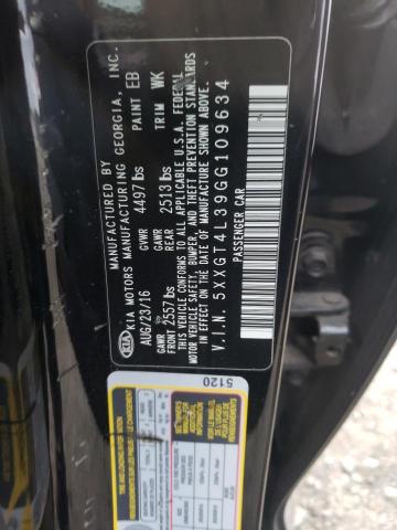 Photo 10 from auction – 2016 KIA OPTIMA LX with VIN 5XXGT4L39GG109634