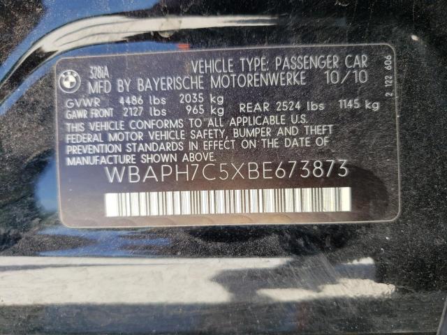 Photo 10 from auction – 2011 BMW 328 I with VIN WBAPH7C5XBE673873