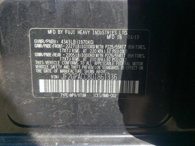 Photo 10 from auction – 2013 SUBARU XV CROSSTR with VIN JF2GPACC8D1861336