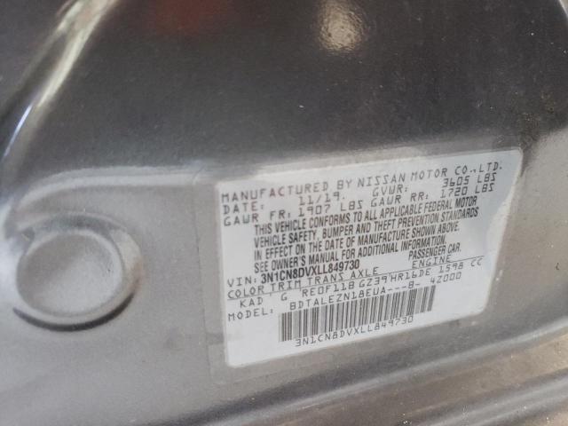 Photo 10 from auction – 2020 NISSAN VERSA S with VIN 3N1CN8DVXLL849730