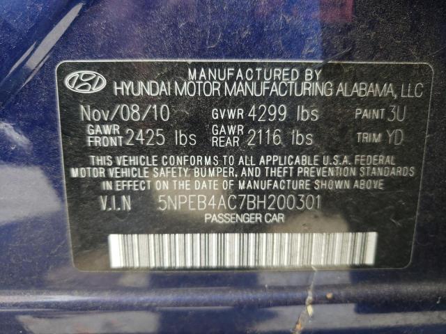 Photo 10 from auction – 2011 HYUNDAI SONATA GLS with VIN 5NPEB4AC7BH200301