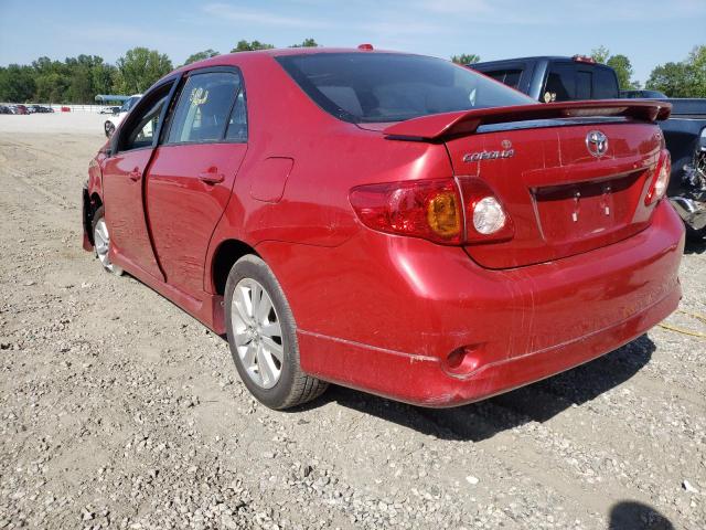 Photo 3 from auction – 2009 TOYOTA COROLLA BA with VIN 2T1BU40E69C159575