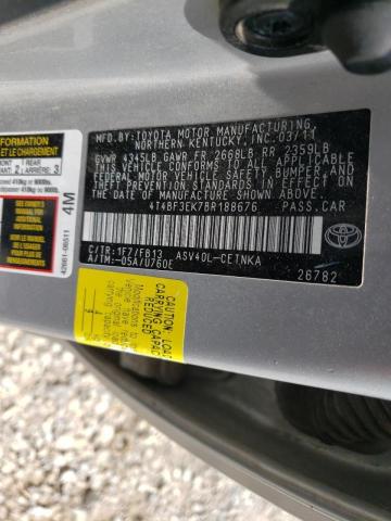 Photo 10 from auction – 2011 TOYOTA CAMRY BASE with VIN 4T4BF3EK7BR188676