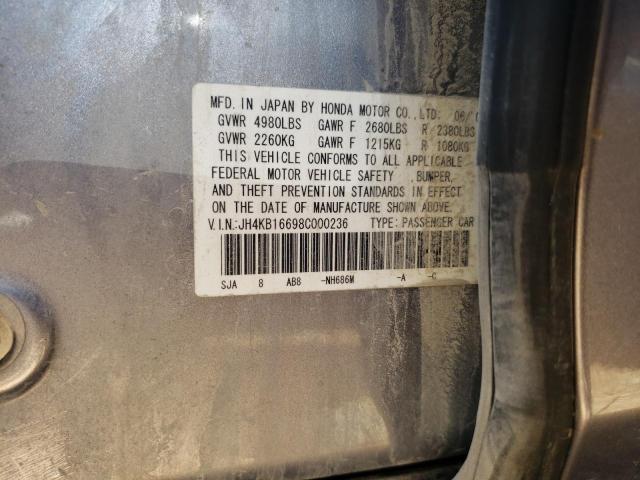 Photo 10 from auction – 2008 ACURA RL with VIN JH4KB16698C000236