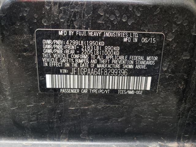 Photo 10 from auction – 2015 SUBARU IMPREZA with VIN JF1GPAA64F8299396