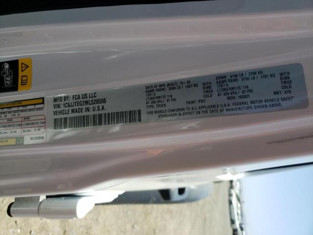 Photo 10 from auction – 2021 JEEP GLADIATOR with VIN 1C6JJTEG2ML526506