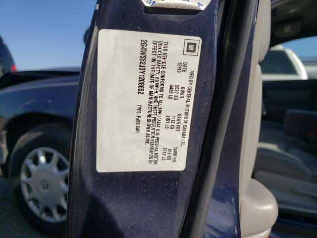 Photo 10 from auction – 2000 BUICK CENTURY CU with VIN 2G4WS52J3Y1208652