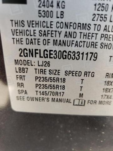 Photo 10 from auction – 2016 CHEVROLET EQUINOX LT with VIN 2GNFLGE30G6331179