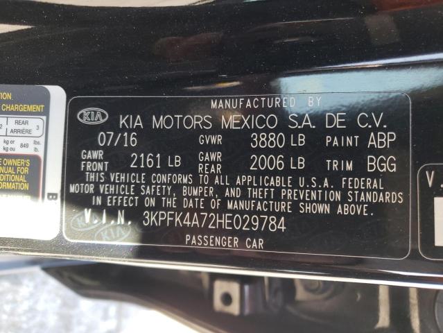 Photo 10 from auction – 2017 KIA FORTE LX with VIN 3KPFK4A72HE029784