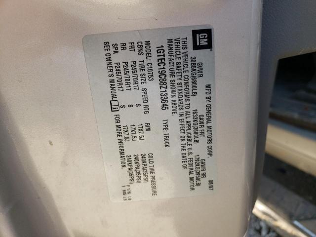 Photo 10 from auction – 2008 GMC SIERRA C15 with VIN 1GTEC19C88Z133645