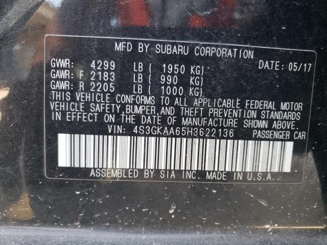 Photo 10 from auction – 2017 SUBARU IMPREZA with VIN 4S3GKAA65H3622136