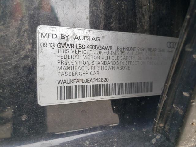 Photo 10 from auction – 2014 AUDI A4 PRESTIG with VIN WAUKFAFL0EA042620