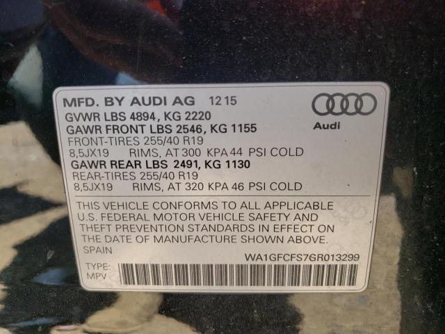 Photo 10 from auction – 2016 AUDI Q3 with VIN WA1GFCFS7GR013299