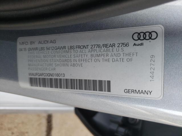 Photo 10 from auction – 2016 AUDI A6 PREMIUM with VIN WAUFGAFC0GN016013